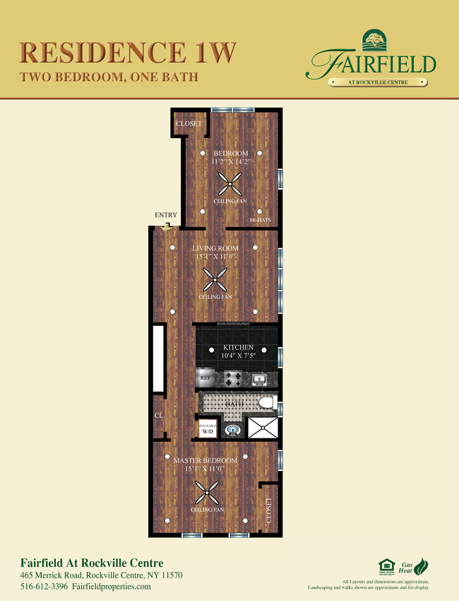 2 bed 1 bath - Fairfield Manor At Rockville Centre