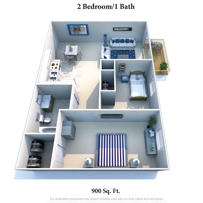 Floorplan - Crown Ridge Apartments