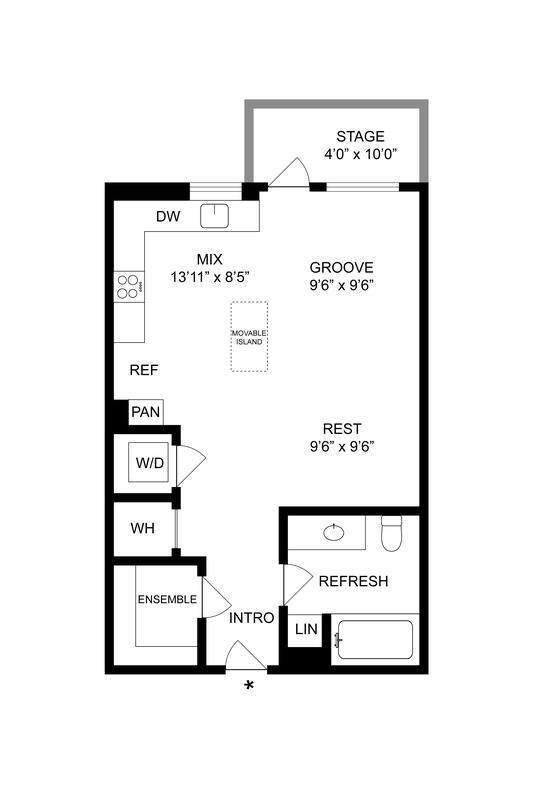 Floorplan - Arapahoe Square Apartments