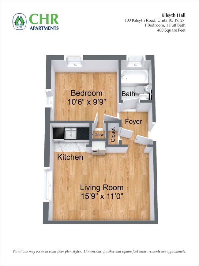 Floorplan - CHR Brighton Apartments