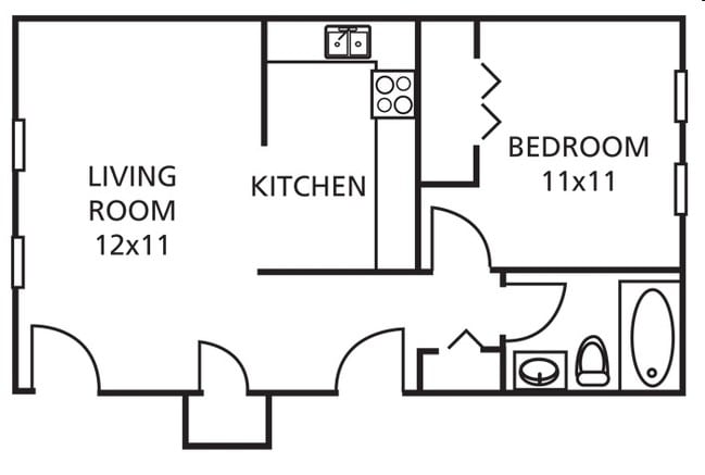 1BR/1BA - Coachlight Village Apartments
