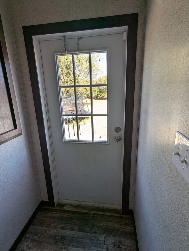Back door to back porch - 179 Davis Rd