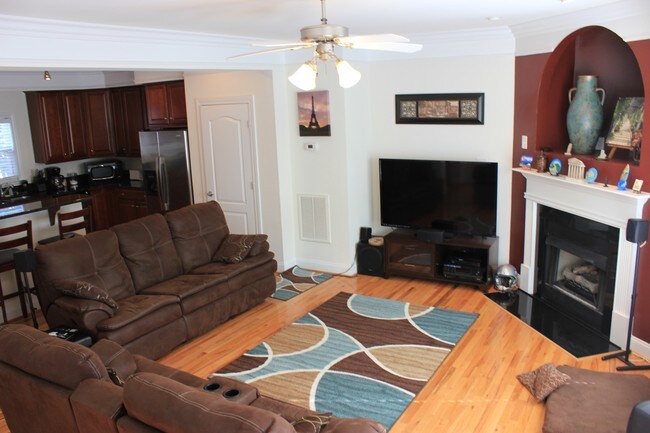 Living Room-wall now gray - 2418 Madeline Meadow Dr