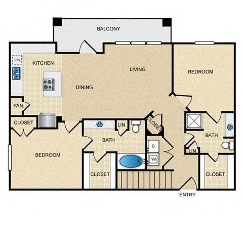 Floorplan - Ovation at Lewisville Apartment Homes