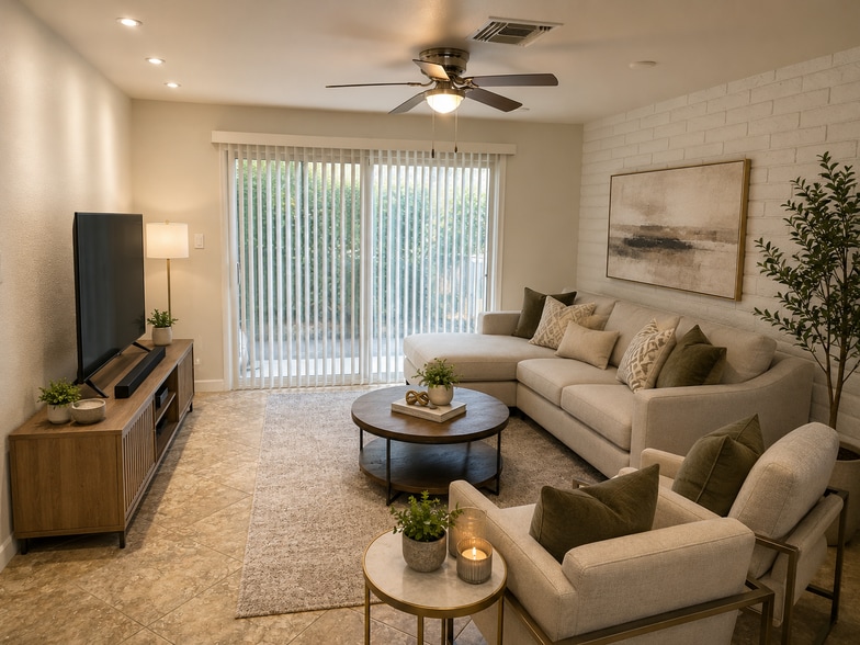 Living Room Possible Set up (NOT Furnished) - 4354 N 82nd St