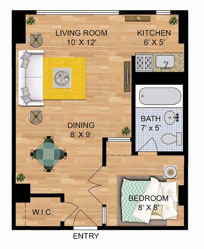 Building Photo - Charming & Bright Studio at River Place North
