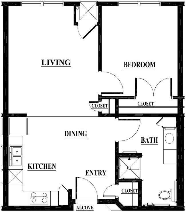 Floorplan - Piccadilly Square 62+ Senior Living