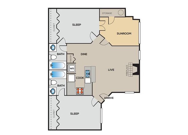 Floorplan - The Arden Walnut Creek