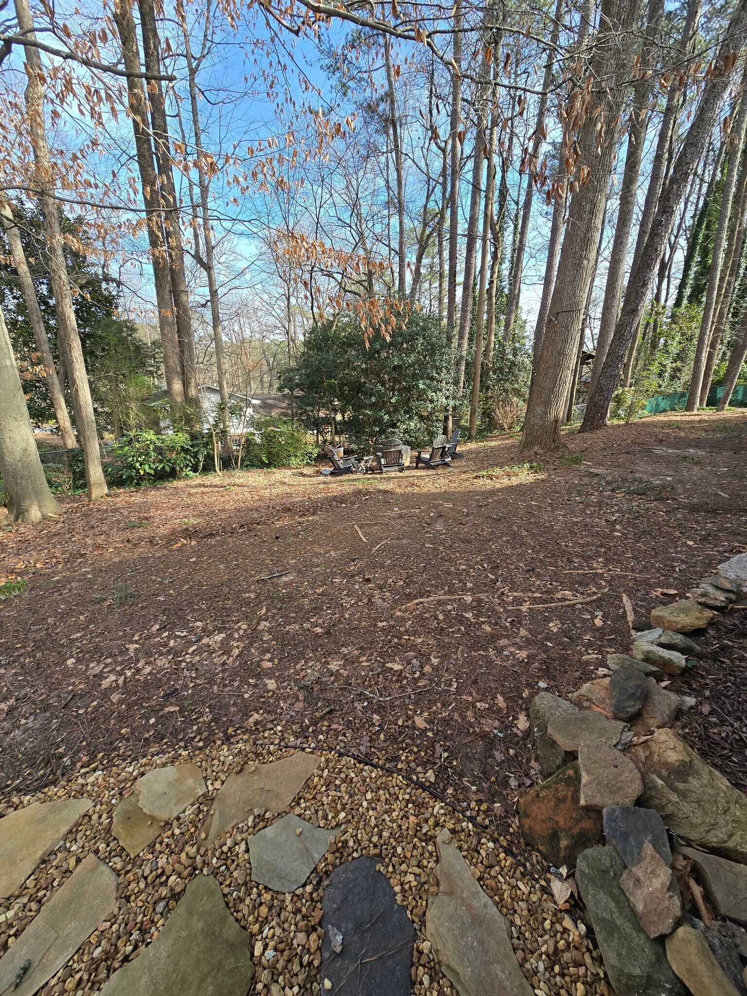 Back Yard w/ Seating & Firepit - 2875 Whitby Dr