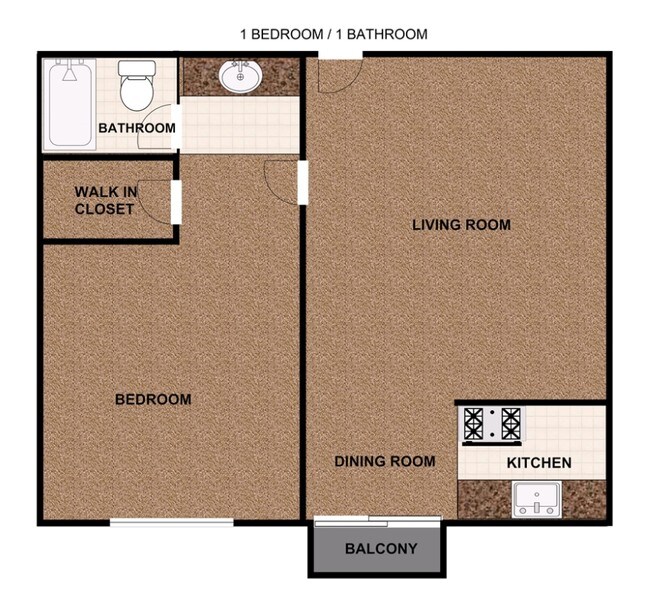 1BR/1BA - The Embassy