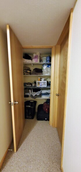 Lower level second closet. (photo from neighboring unit with the same layout) - 1756 St Joseph St