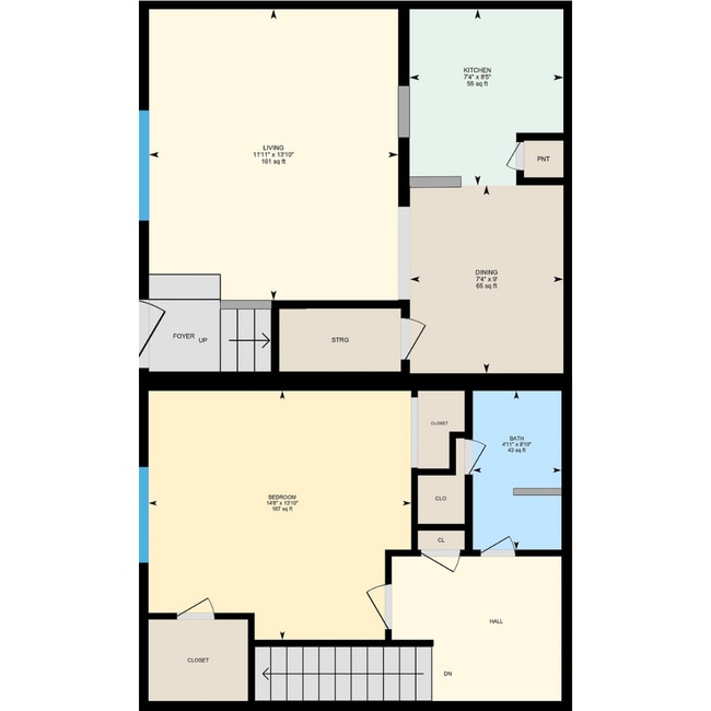 1 bed - Crash Pads II