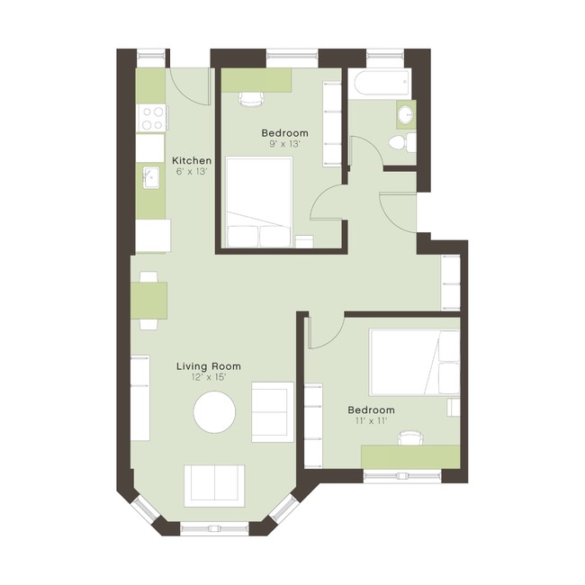 Floorplan - 5300 S. Drexel Avenue