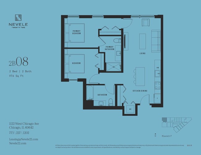 Floorplan - Nevele22 - 1122 W Chicago