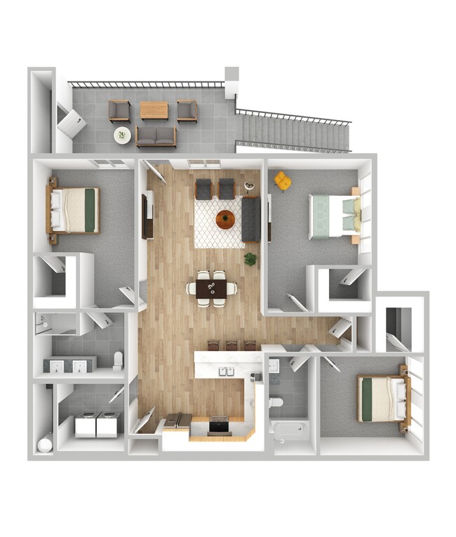 Floorplan - North Peak Apartments