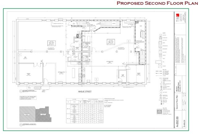 Proposed Second Floor Plan - 39 Ainslie St