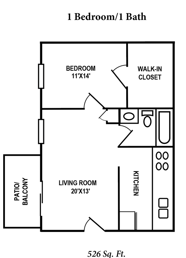 Floorplan - Crown Station Apartments