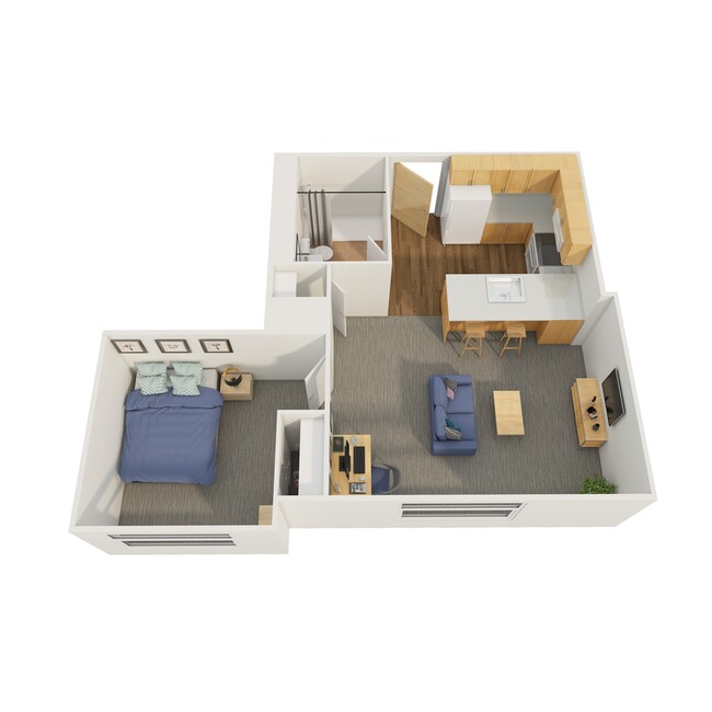 1 bed | 1x1 | 433 sq ft - Meta Christy House