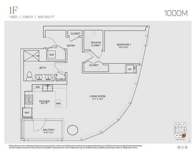 Floorplan - 1000M