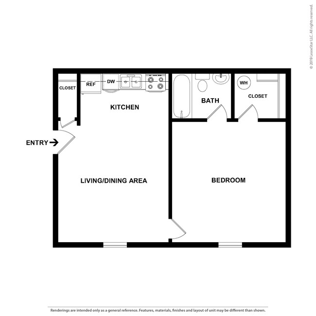 1 Bed 1 Bath - Paddock Place