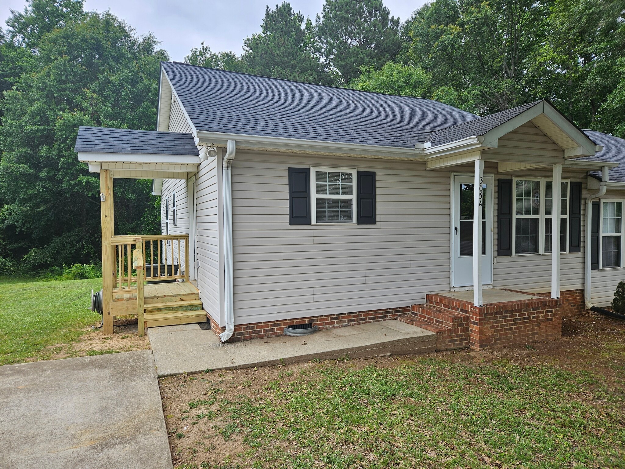 New deck stoop - 305 Pope Field Rd #A
