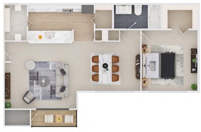 A1 - 1 Bed 1 Bath - Rise Stone Gate