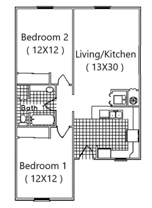 Floorplan - University Village Student Housing