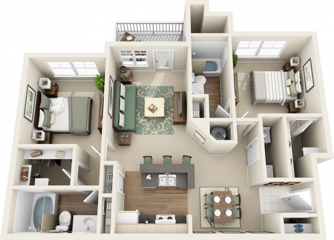 Floorplan - Heritage Lake Apartments