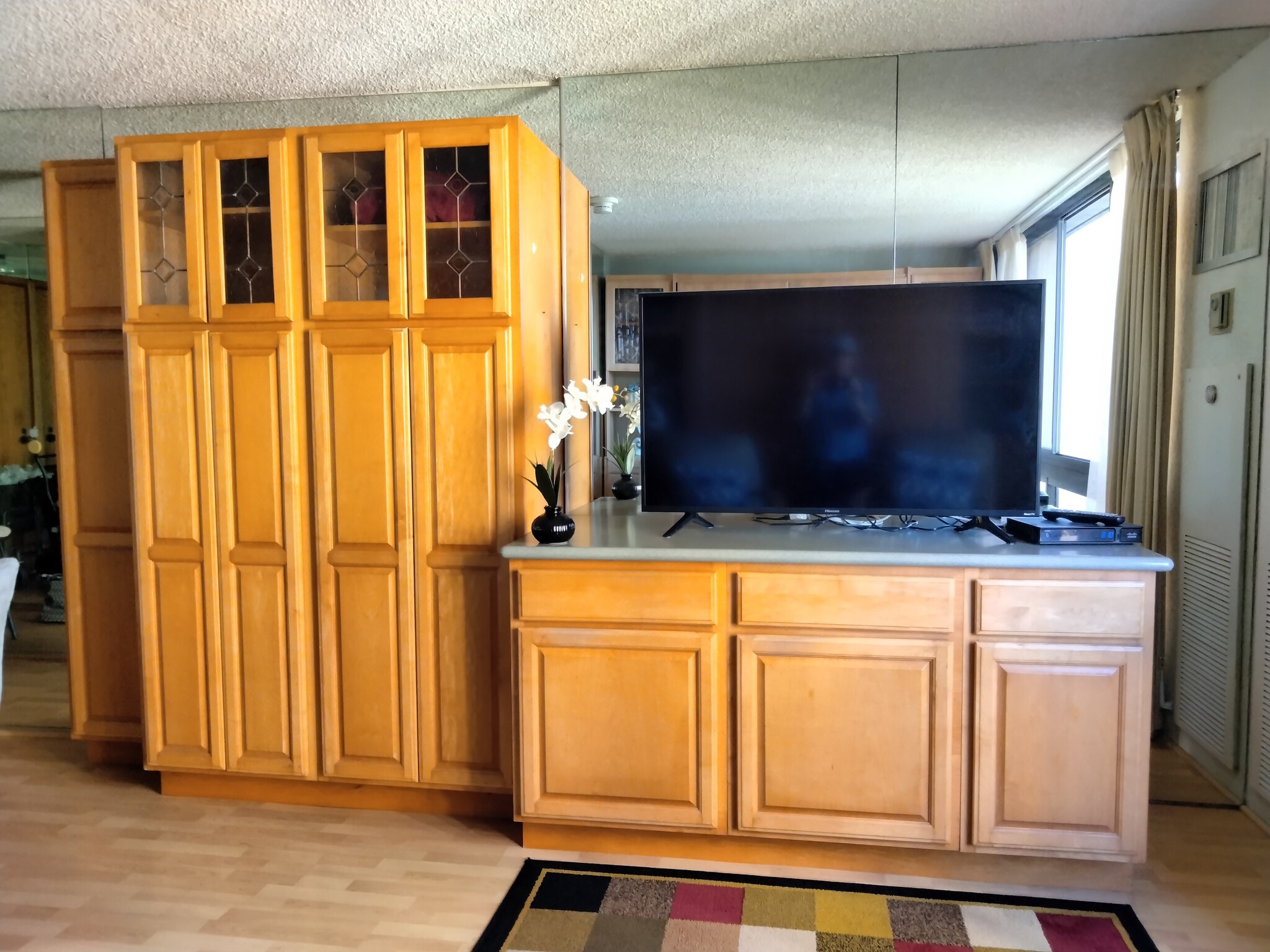Living room TV and cabinetry - 300 Wai Nani Way