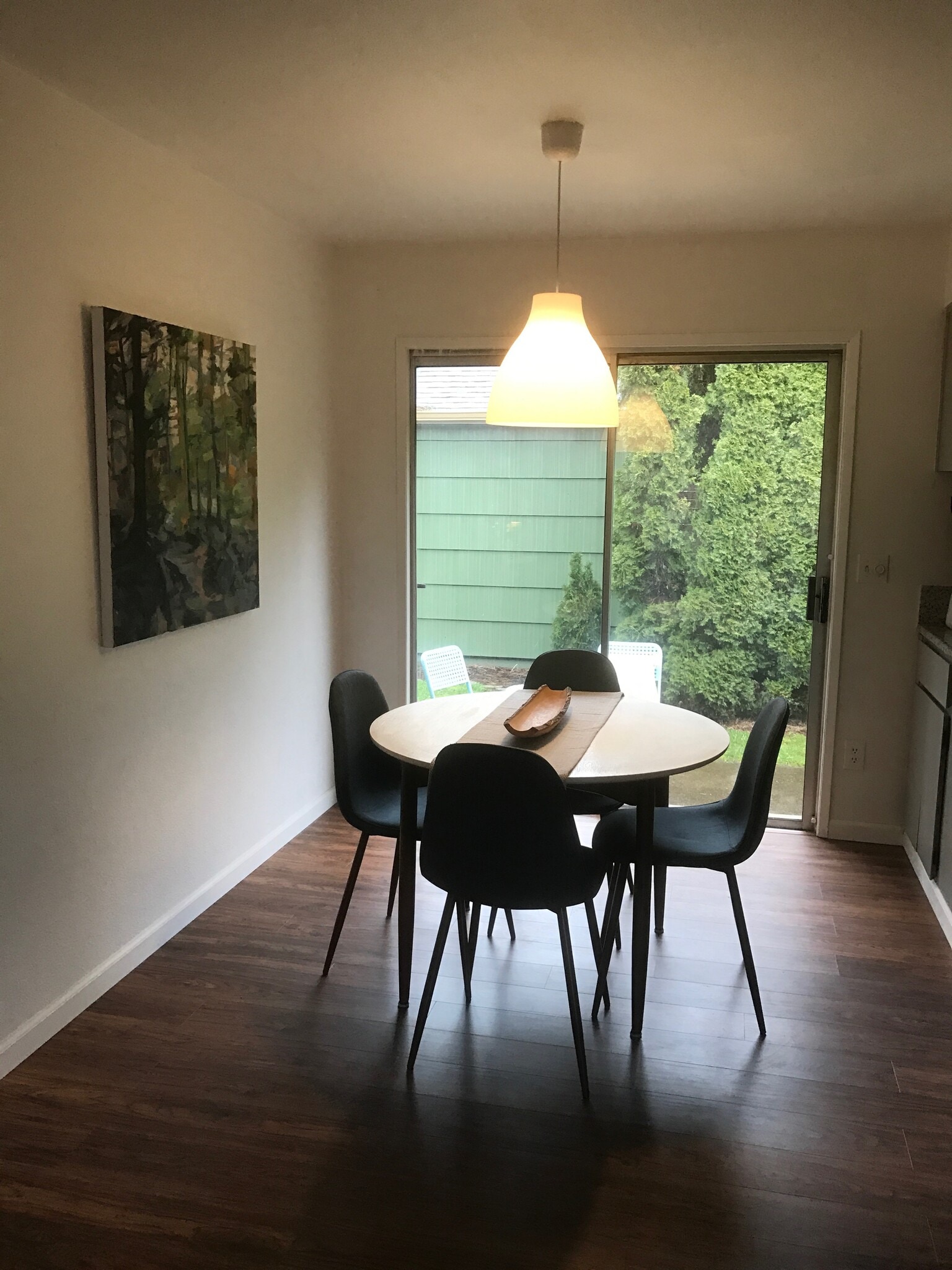 Dining room next to outdoor patio. - 8038 N Wayland Ave
