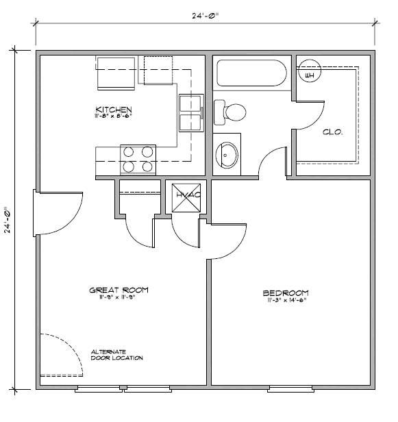 1BR/1BA - Oak Tree Park Apartments
