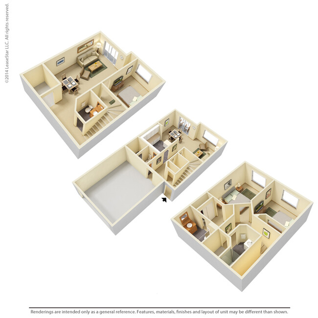 Floorplan - Oaks Lincoln Townhomes