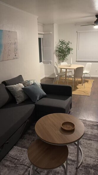 View of living and dining rooms. - 312 Rosecrans St