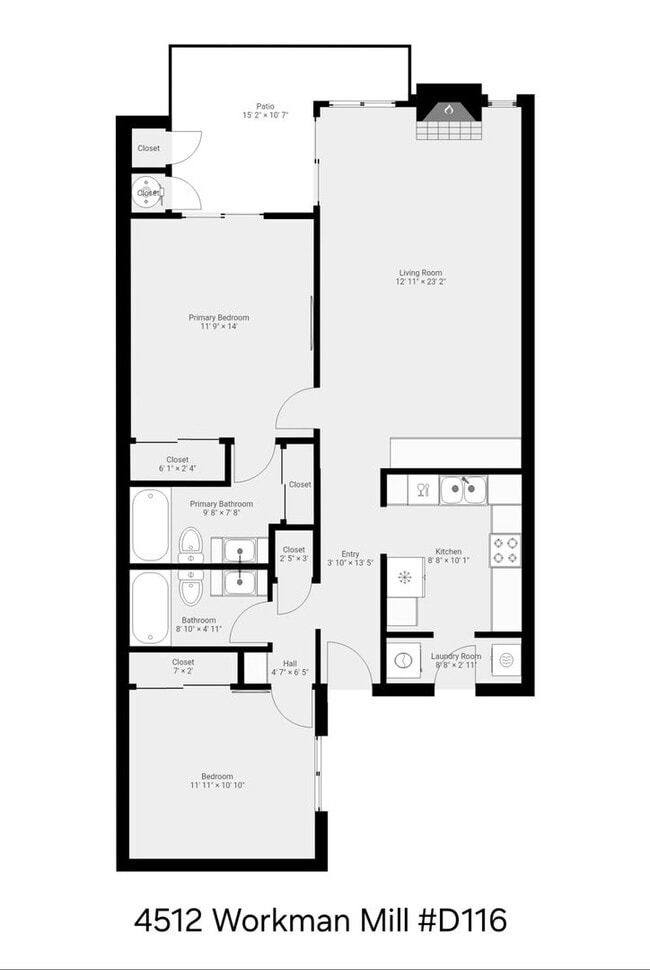 Building Photo - Downstairs 2 Bed 2 Bath Condo in Gated Community!