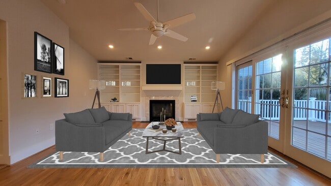 Living Room Staged - 5604 Madison St