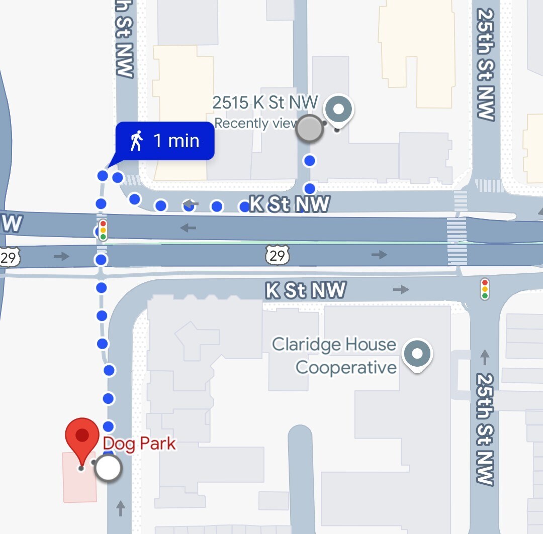 To the Foggy Bottom Dog Park! - 2515 K St NW
