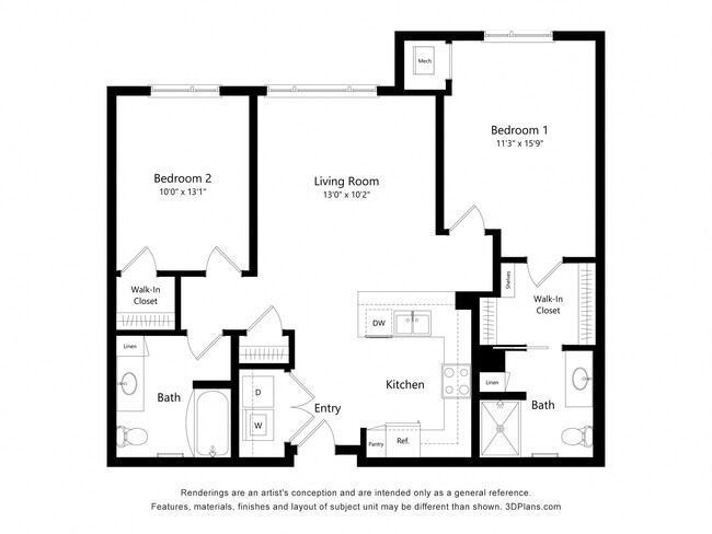 Floorplan - Sonder Point 50+ Apartments