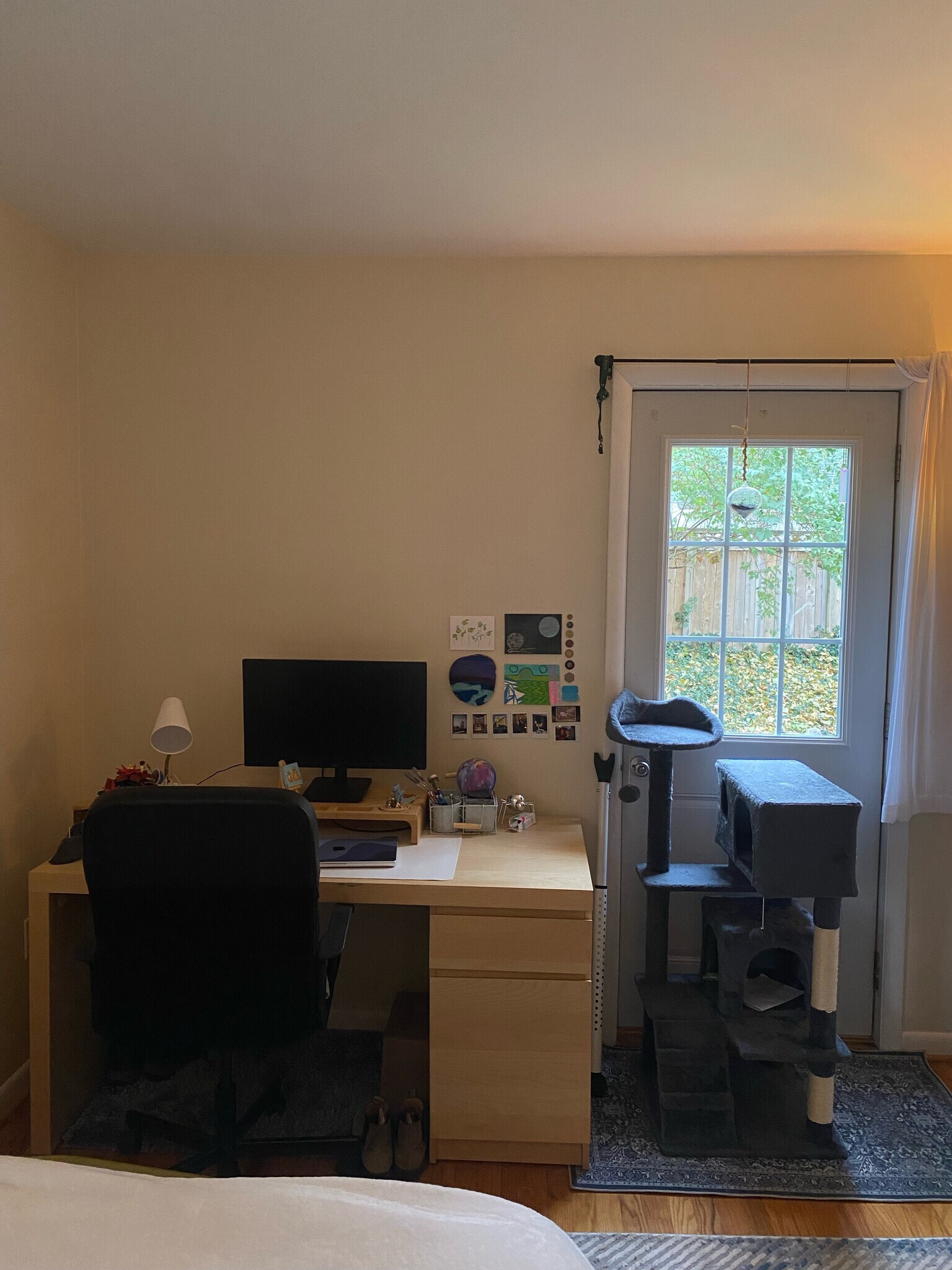 smaller bedroom with door to backyard - 222 Buena Vista Ave