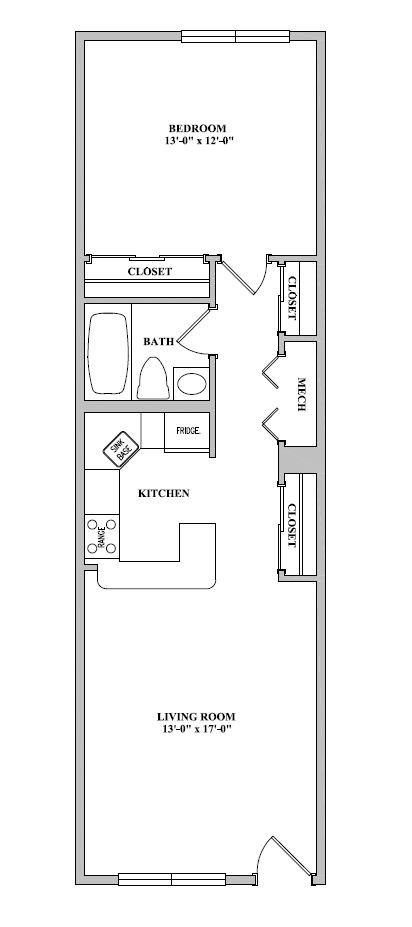 Floorplan - Nob Hill Apartment Homes