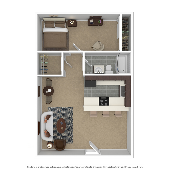 Floorplan - French Glen Apartments