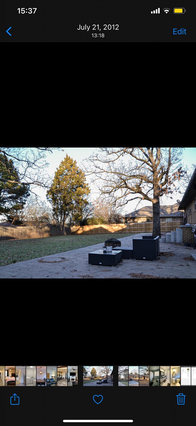 Back Patio and Yard - 6001 Cliff Dr