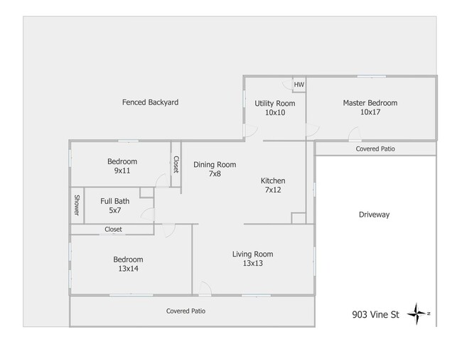 Building Photo - 3 Bed 1 Bath with Fenced Backyard - CLOSE ...