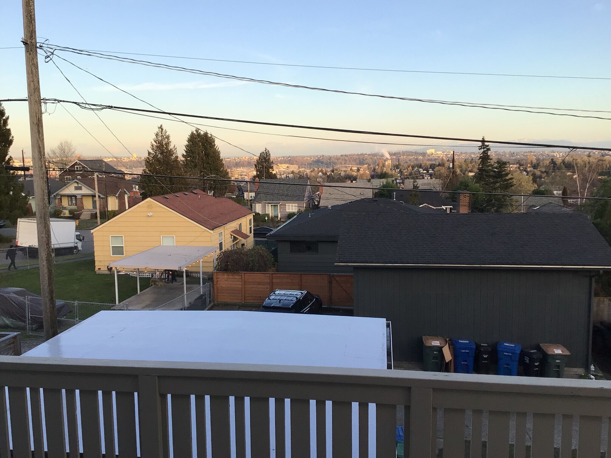 Back deck looking NE - 4008 37th Ave SW