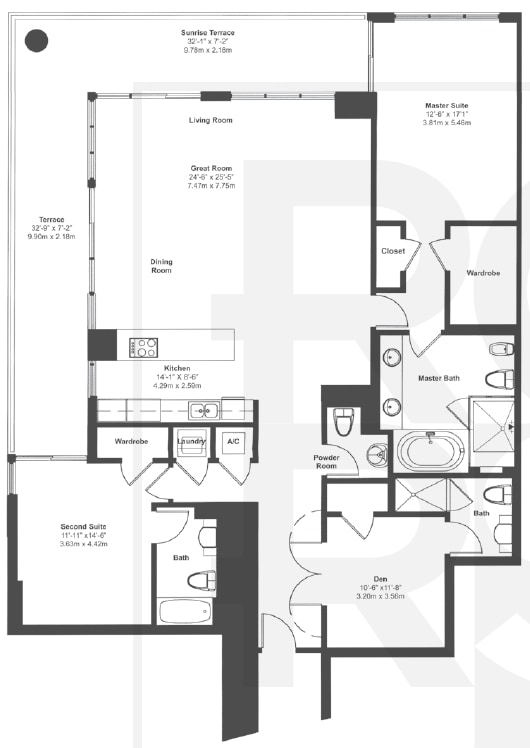 2BR/3.5BA - Beach Club One