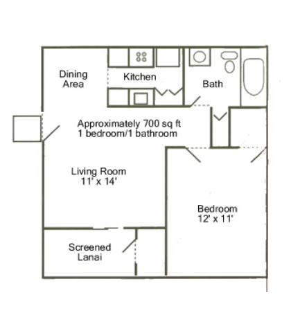 1BR/1BA - Pinnacle Estates