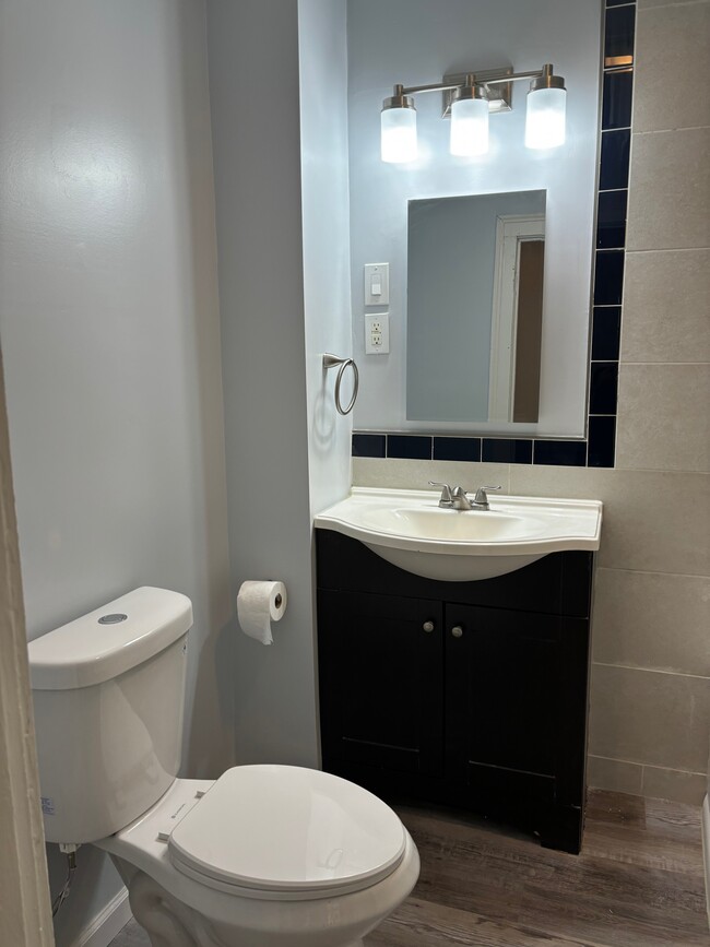 Bathroom with new tile - 47 William St