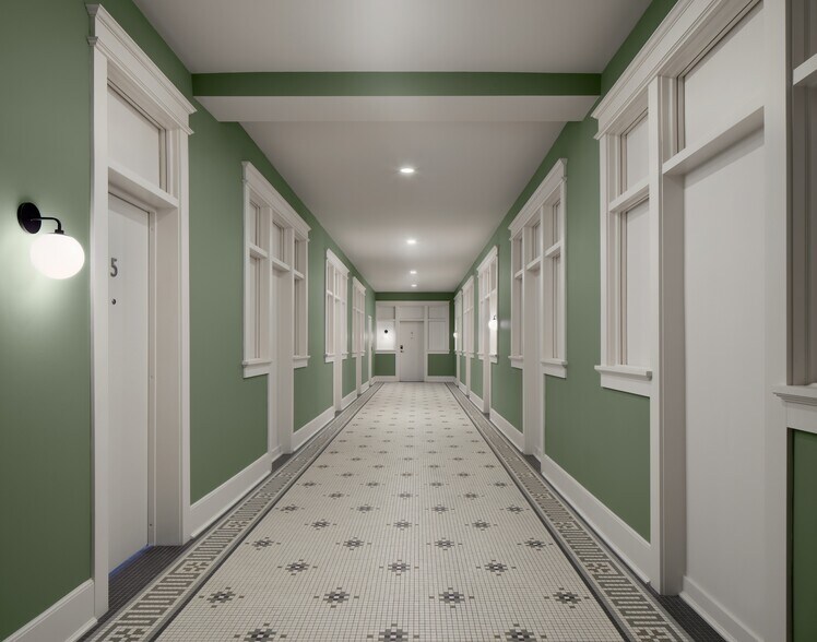 2nd floor hallway - The Block