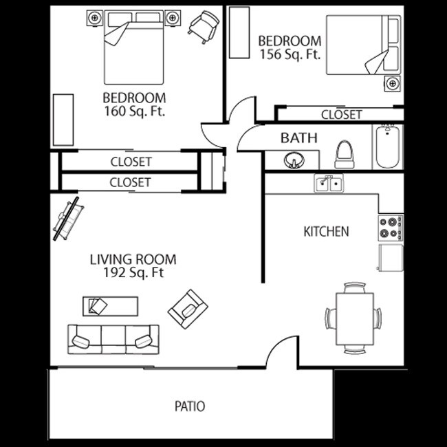 The Crossroads 2BR/1BA 772 - ASU Crossroads
