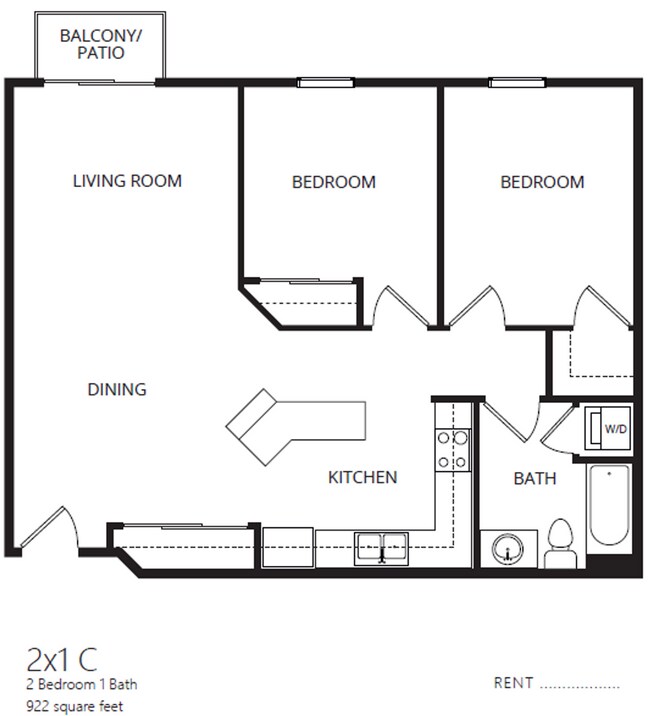 Floorplan - Heritage Village Apartments