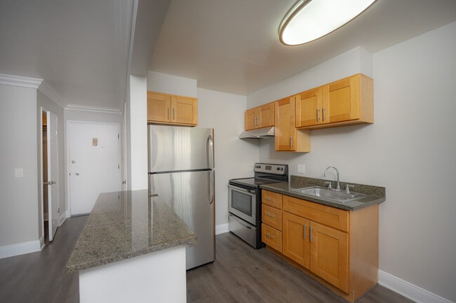 Palms #A-2 kitchen - Palms at the Pruneyard